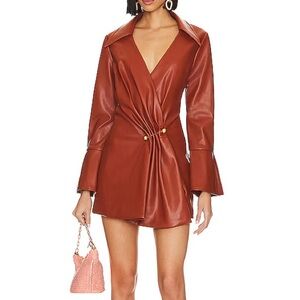 Cult Gaia Rust Mini Dress